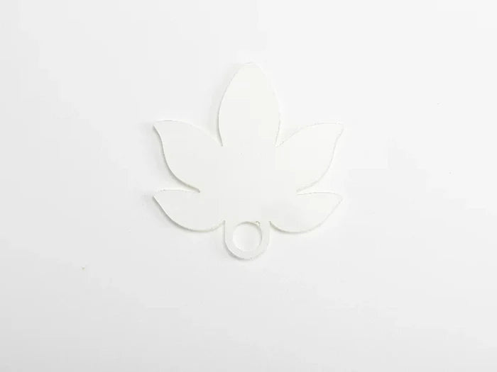 Sublimation Blanks Acrylic Name Tag for 40oz Stanley Tumbler (7.9*8.2*0.4cm,Maple Leaf Shape)