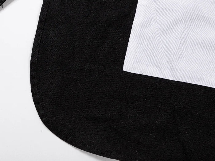 Sublimation Blanks Black Adult Apron w/ White Pocket (75*60cm)