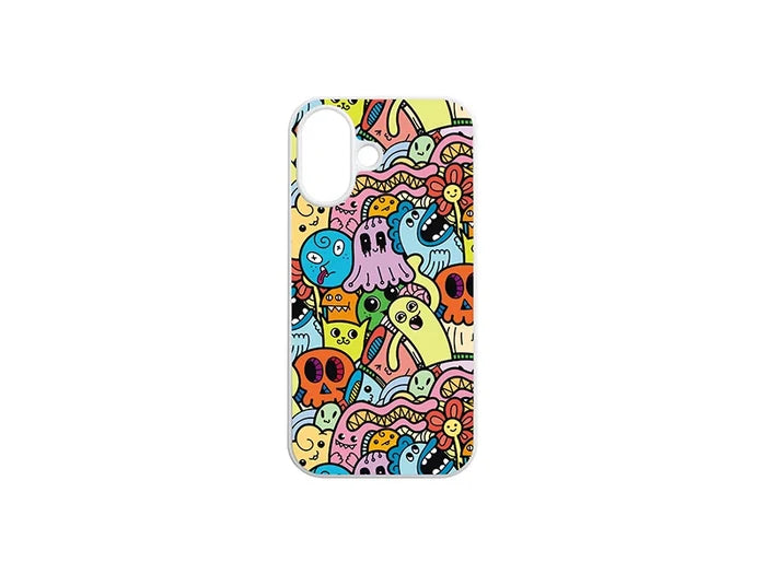 Sublimation iPhone 16 Cover w/ insert (Plastic, White)