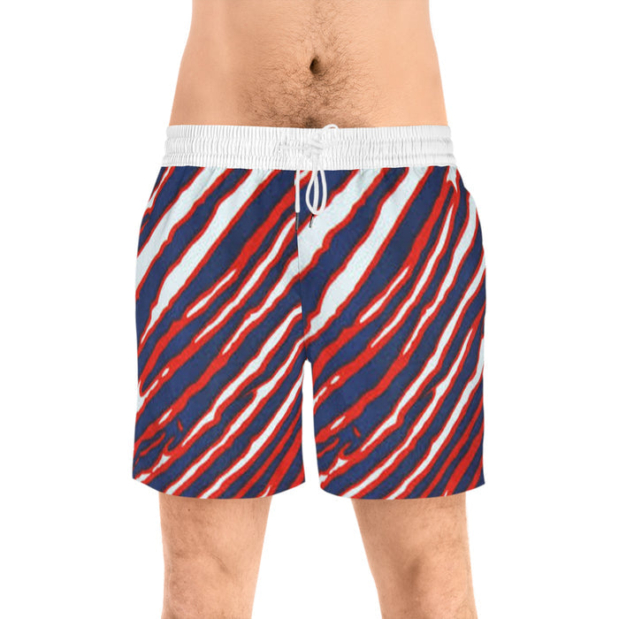Swim Shorts - Buffalo Football Zubaz Design