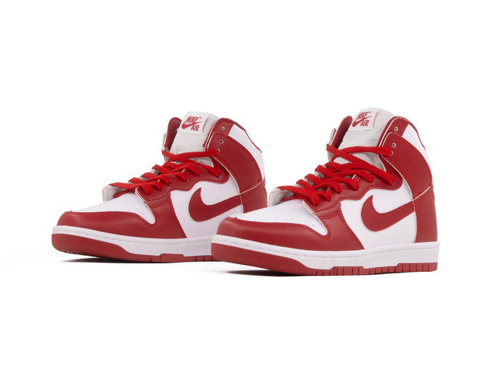 Tenis Dunk Bota Blanco Rojo