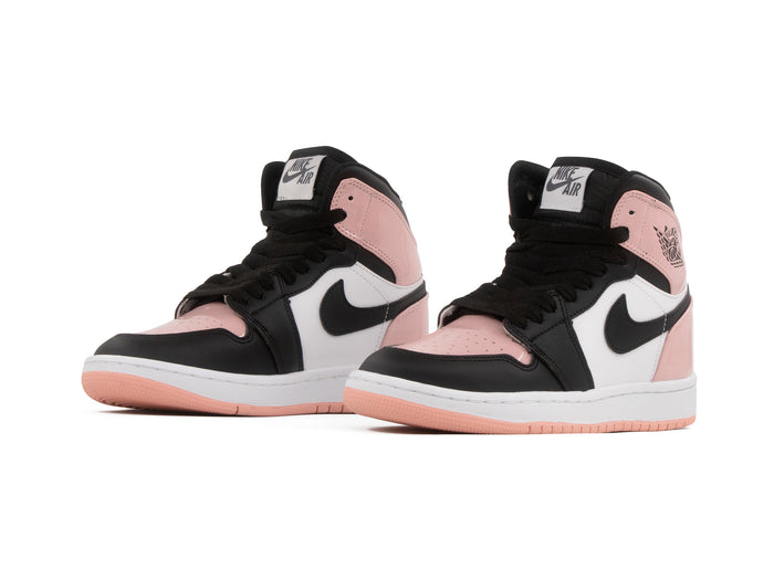 Tenis Retro 1 Charol Negro Rosa