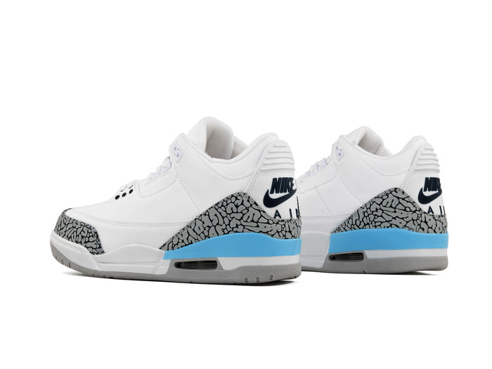 Tenis Retro 3 Blanco Gris Cielo 1.1 Premium