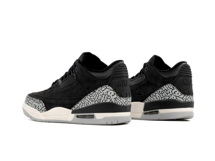 Tenis Retro 3 Negro Gris 1.1 Premium