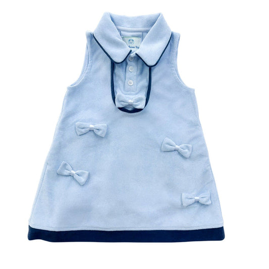 Terry Baby Blue Dress - Petite Maison Kids