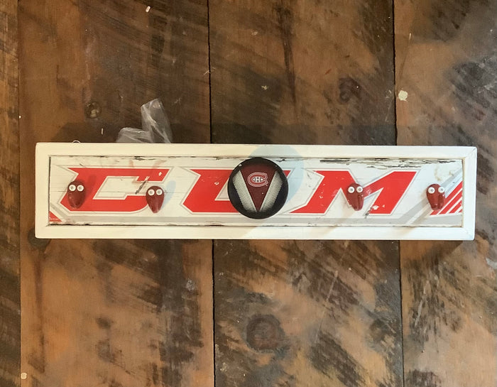The Hockey Stick Guy Montreal Canadiens Goalie Paddle 4 Hook Rack