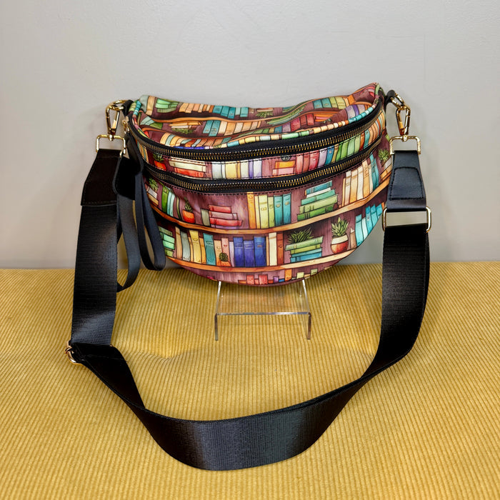 The Roni Nylon Crossbody - Book Shelf