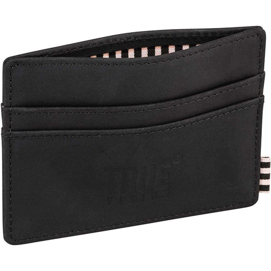 Slim Card Wallet Leather – Men's Minimal Leather Wallet black