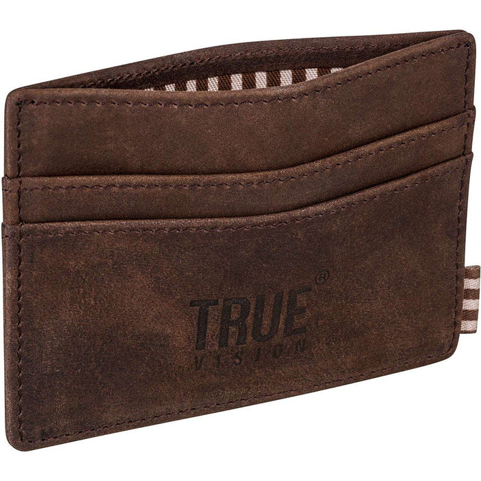 Slim Card Wallet Leather – Men's Minimal Leather Wallet brown