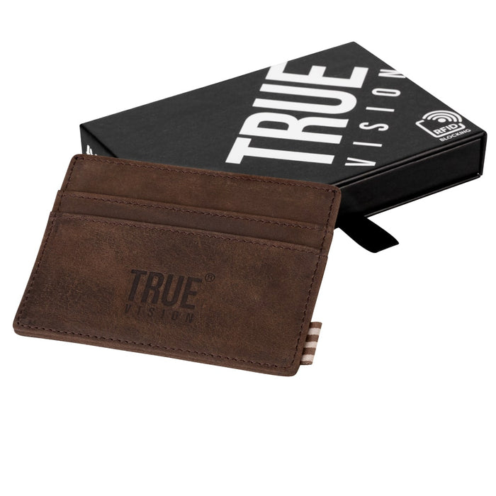 Slim Card Wallet Leather – Men's Minimal Leather Wallet inside