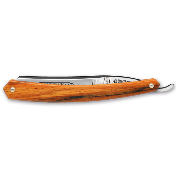 Thiers Issard 'Evide Sonnant Extra Garanti' Straight Razor 6/8" Orange Beech Wood Carbon Steel.