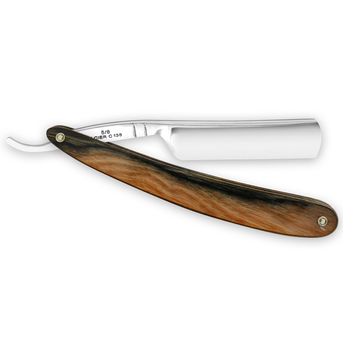 Thiers Issard 'Le Grelot' Straight Razor 5/8" Brown and Black Stamina Carbon Steel.