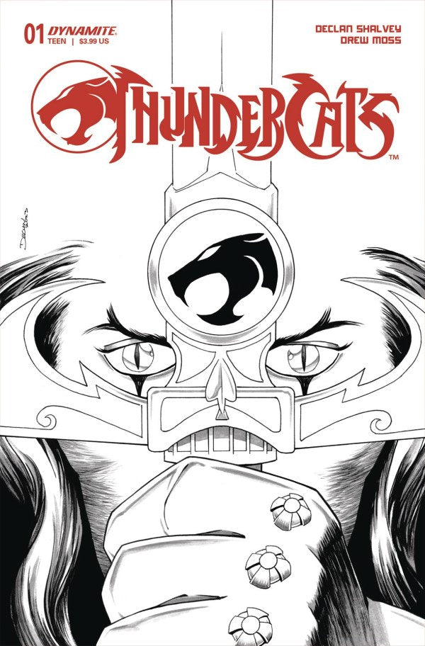 ThunderCats #1 Cover Q 1:10 Declan Shalvey Black & White Variant