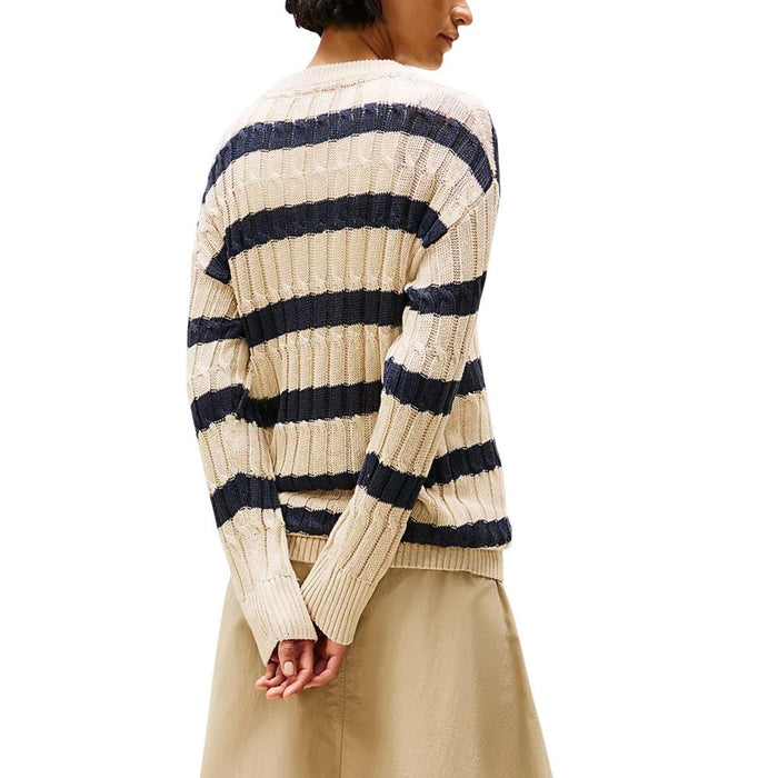 Tommy Hilfiger Beige Linen Sweatshirt