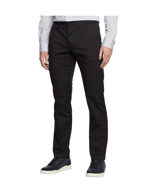 Tommy Hilfiger Black Recycled Cotton Casual Pants