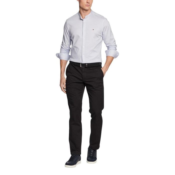 Tommy Hilfiger Black Recycled Cotton Casual Pants