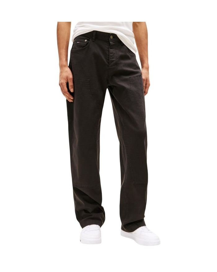Tommy Hilfiger Jeans Black Organic Cotton Casual Pants