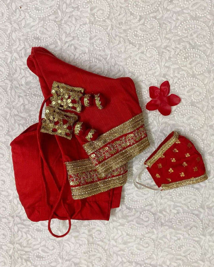 Tori Red Glass Sleeves