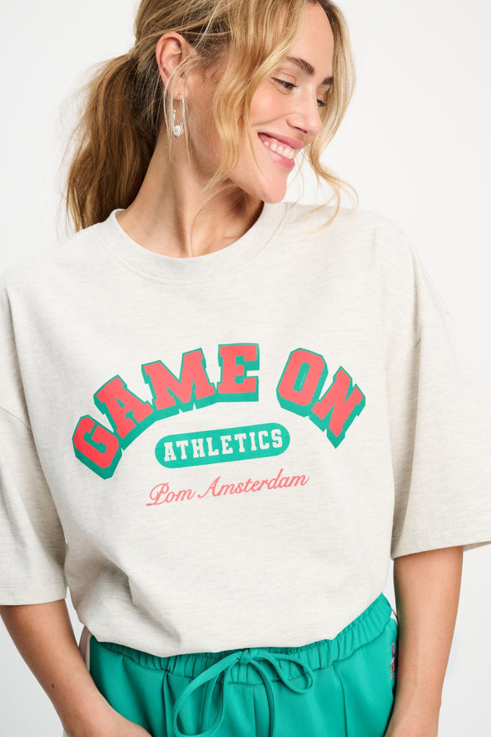 POM Amsterdam Tshirts Grey / 34 TSHIRT - Oversized Game On