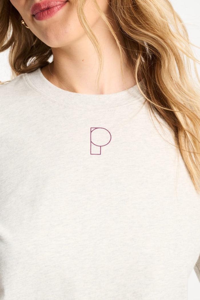 POM Amsterdam Tshirts TSHIRT - POM Grey Melange