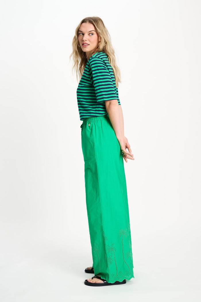 POM Amsterdam Tshirts TSHIRT - Stripe Green Blue