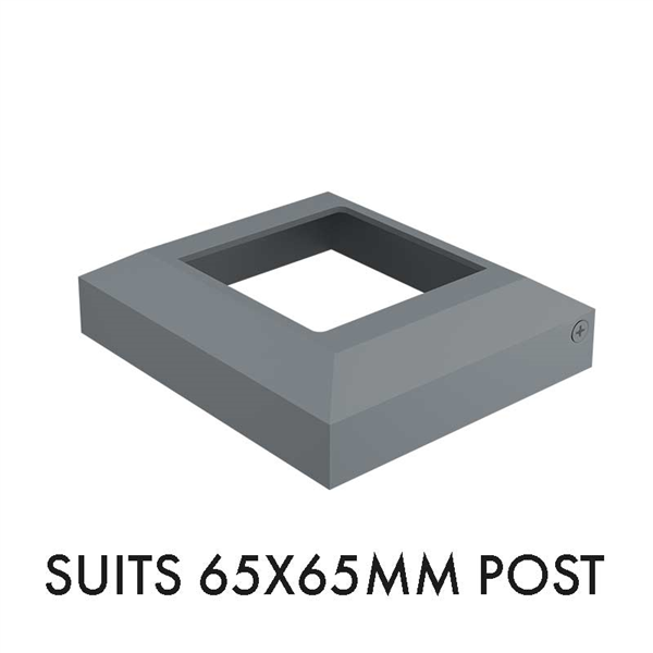 Two part domical cover for 65mm post POWDER COATED ALUMINIUM - Image 7