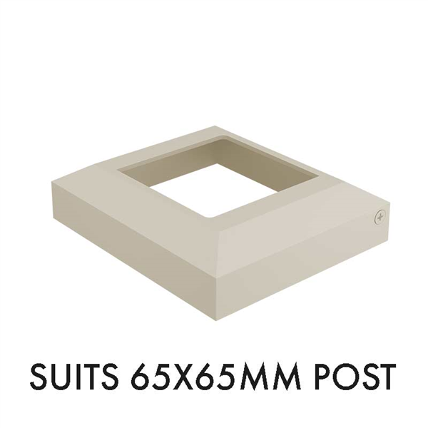 Two part domical cover for 65mm post POWDER COATED ALUMINIUM - Image 8