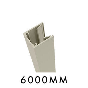 U channel Side frame 28mm x 32mm 6000MM LONG for slats, push fit - Image 8