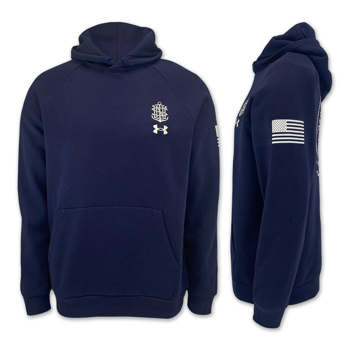 Under Armour Navy 250th Rival Fleece Hood (Navy)