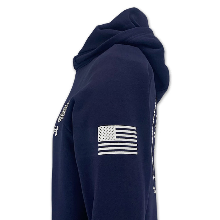 Under Armour Navy 250th Rival Fleece Hood (Navy)