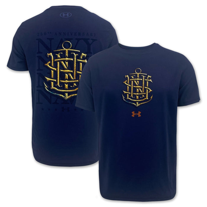 Under Armour Navy Anchor Tech T-Shirt (Navy)