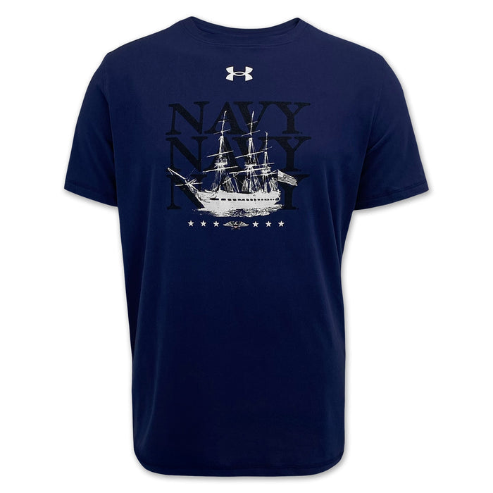 Under Armour Navy Ship Tech T-Shirt (Navy)