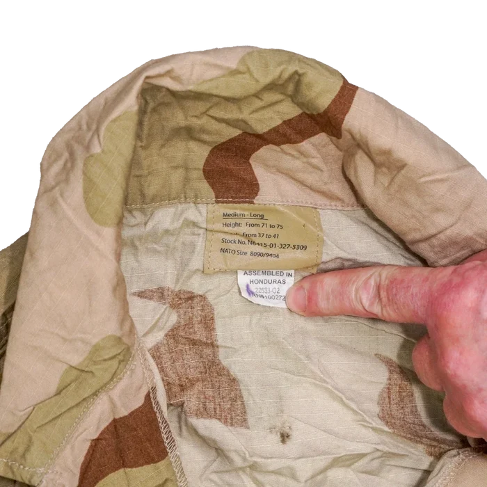 US Air Force 3 Colour Desert BDU Ripstop Shirt - Medium Long - US Air Force Surplus - Field Shirts