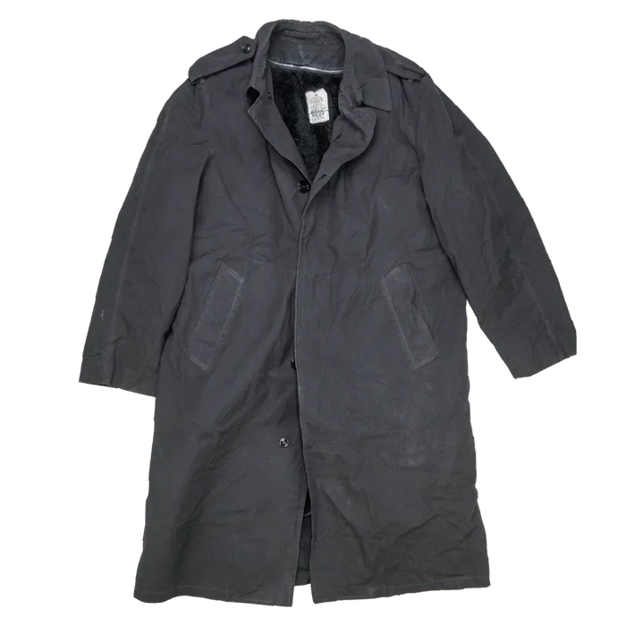 US Army Black All Weather Coat with Liner - 40R, Medium - US Army Surplus - Great Coats