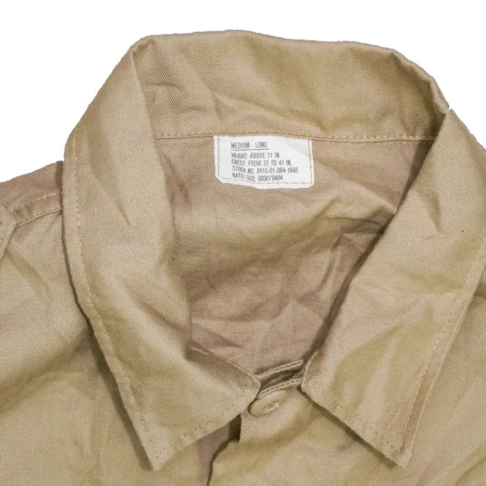US Made Khaki Field Shirt - Medium Long - Army & Outdoors - Field Shirts