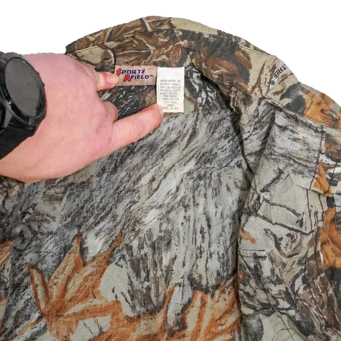 US Made Sports Afield Realtree Camo Field Shirt - Large - Army & Outdoors - Field Shirts
