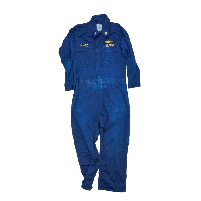US Navy Blue Utility Coveralls - 44L, XLarge - US Navy Surplus - Overalls