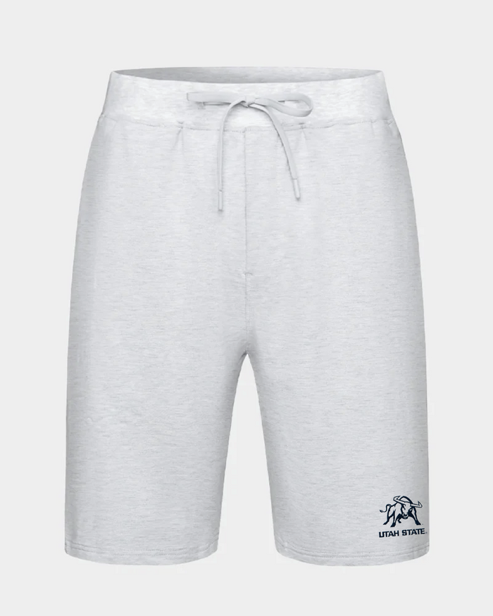 USU Peak Sweat Heather Grey Shorts