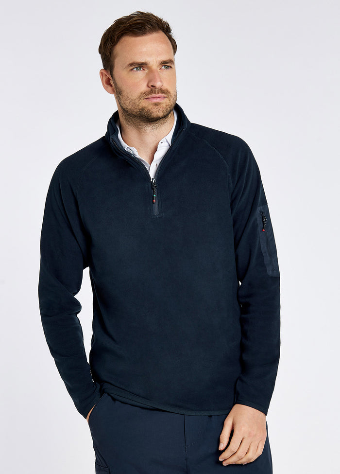 Valencia Mens Quarter-zip Fleece - Navy
