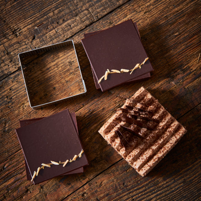 Valrhona Perforated SquareTart Ring - 2.75-in