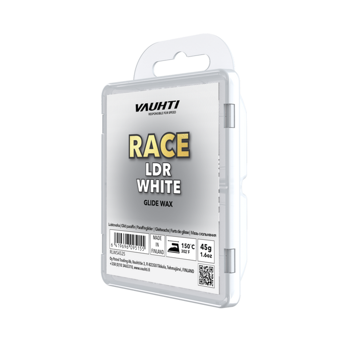 A product picture of the Vauhti RACE LDR WHITE Melt Wax