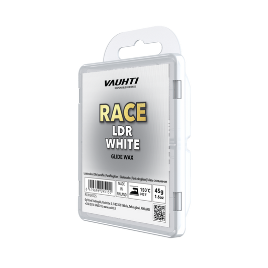 A product picture of the Vauhti RACE LDR WHITE Melt Wax