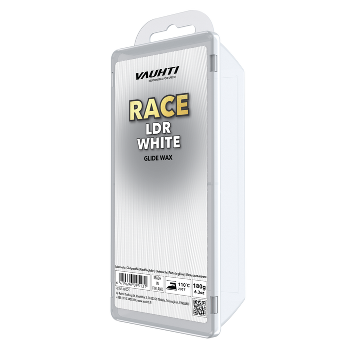 A product picture of the Vauhti RACE LDR WHITE Melt Wax