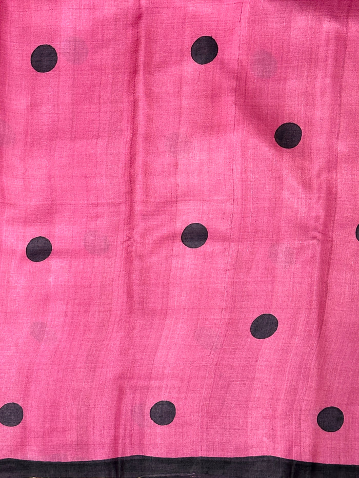 Veena polka tussar saree