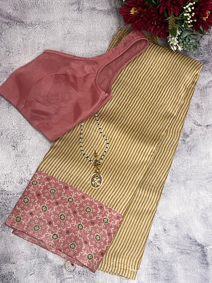 Veena stripe tile saree