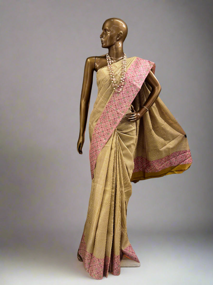 Veena stripe tile saree