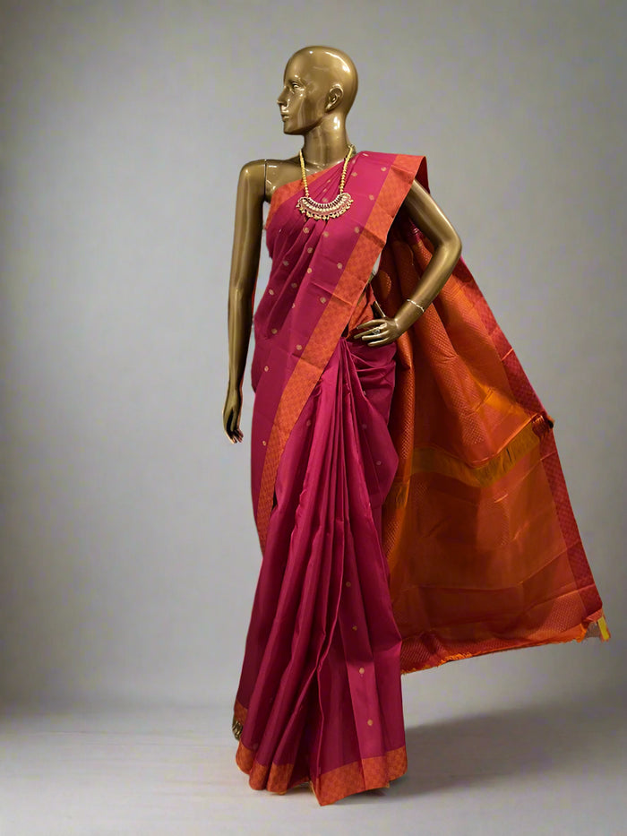 Vera mat border kanchipuram silk saree