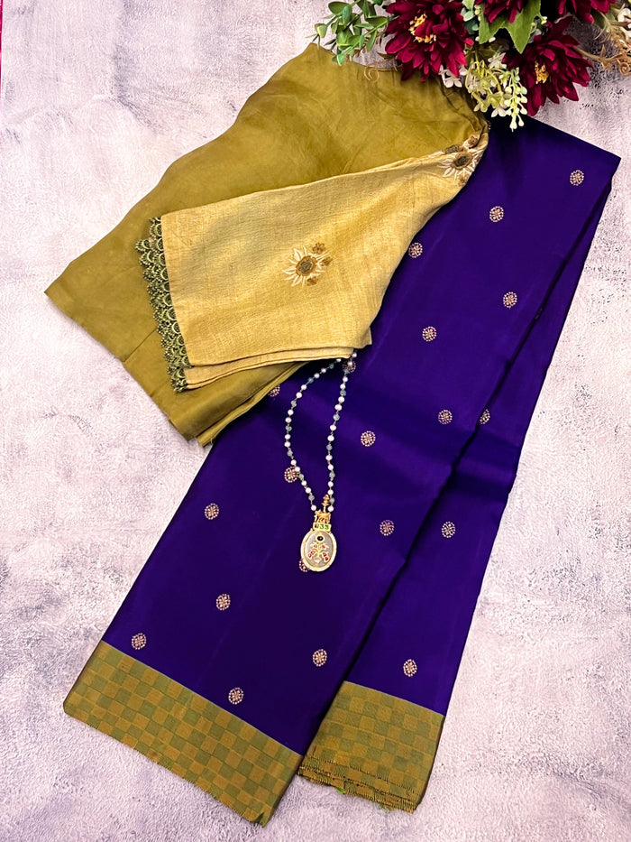 Vera mat border kanchipuram silk saree