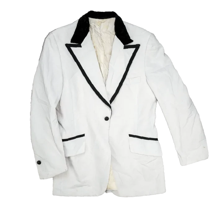 Vintage Lord West White Tuxedo Jacket - 41R, Large - Army & Outdoors - Dress Jackets