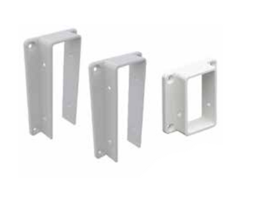 Wall/post brackets 3 PACK for Slat top PVC fencing - Image 1